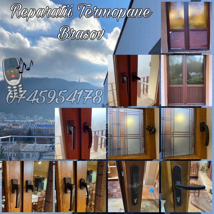 Reparatii termopane , Inlocuire feronerie, Inlocuire sticla