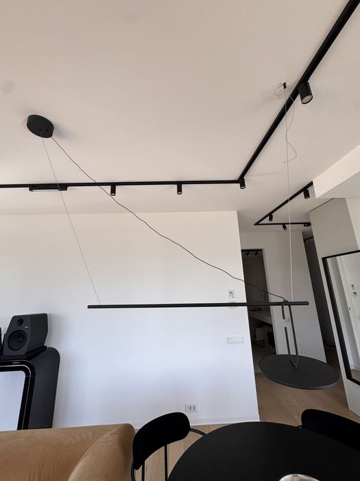 Suspensie Nova Luce Gea, negru
