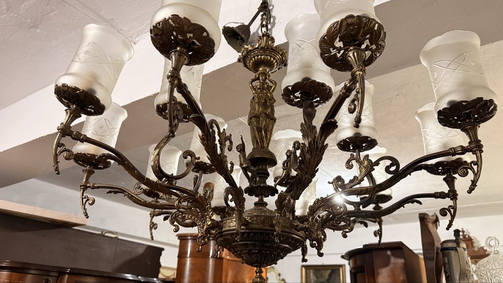 Candelabru Mare Vintage Bronz
