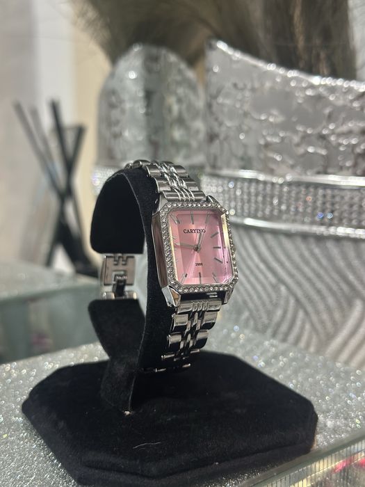 Ceas damă cadran roz