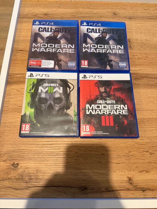 Продавам 3 игри Call of Duty: Modern Warfare 1,2,3 за PlayStation