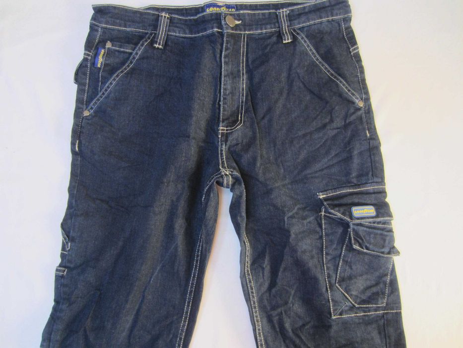 Pantaloni de lucru GoodYear, masura 34R, Talie=90cm,Lung=103cm, material subtire 98%bumbac+2%Elasthan, stare f.buna