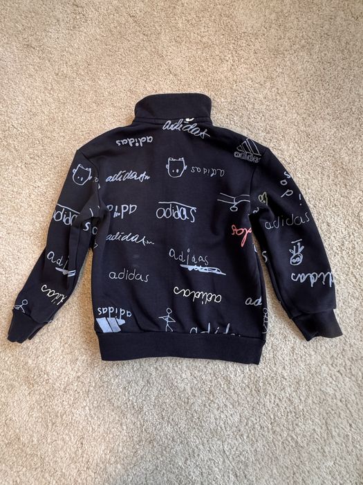Trening pentru copii, Adidas, bluza cu fermoar, 110cm, 4-5 ani