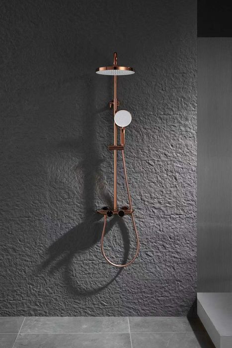 Интелигентна душ система Rose Gold с термостат и LED дисплей D47