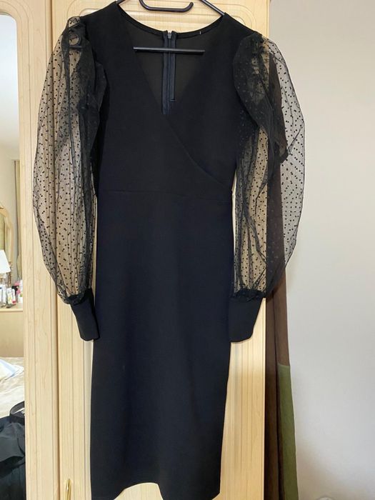 Rochie scurta neagra eleganta de ocazie