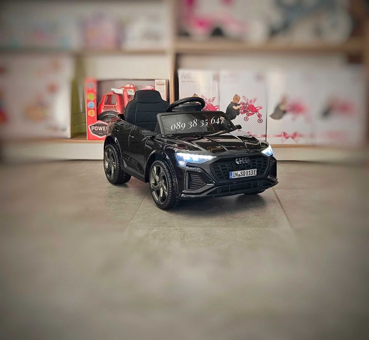 ПРОМОЦИЯ!НОВО!Акумулаторен джип Audi SQ8 BLACK с 12V батерия,EVA гуми