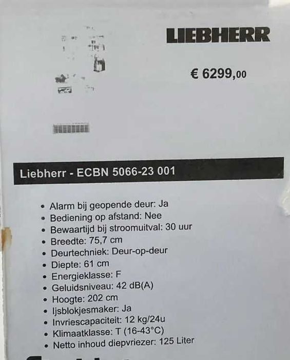 Frigider incorporabil premium Liebherr ECBN 5066-23 – NOU în cutie
