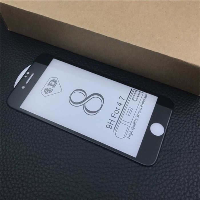 Folie Sticla Securizata 6D Neagra Alba Iphone 7/8 Plus Iphone SE 16E