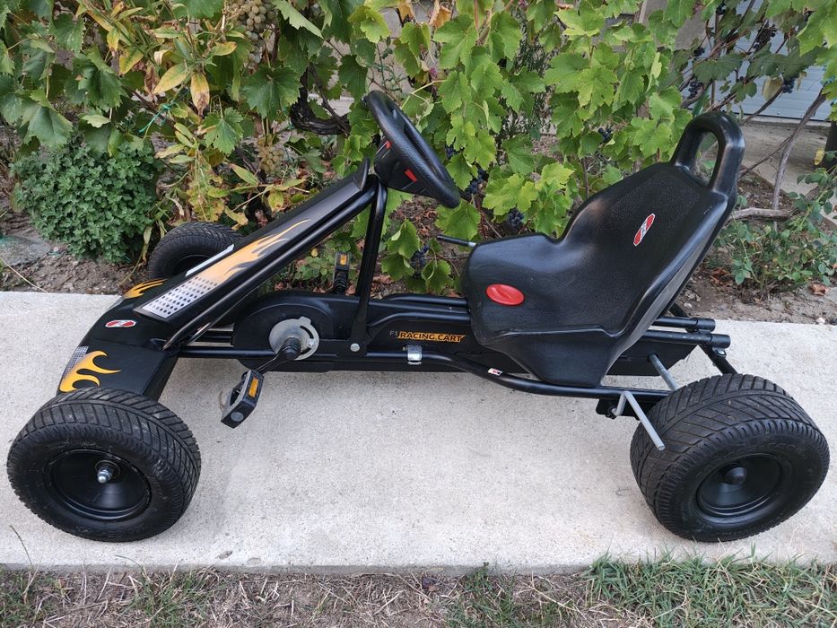 Cart/Kart cu pedale PUKY F1 pt. copii 6 la 12 ani negru