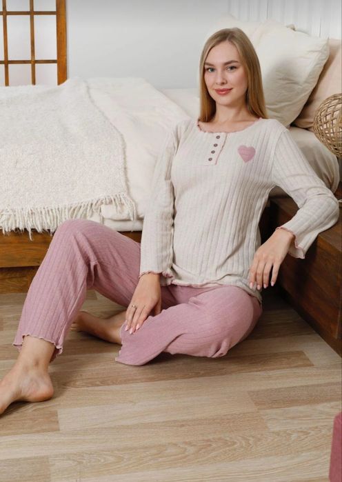 Дамска  пижама 100% памук. Размери L/XL.