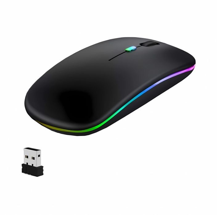 Mouse® RGB, Dual Wireless USB si Bluetooth, ultra-subtire, cli