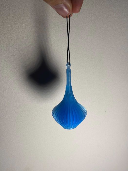 Set 6 globuri albastre crystal clear, imprimate 3D