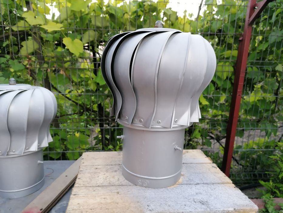 Pălărie terminal rotativa pentru coșuri de fum, diametru 150 mm