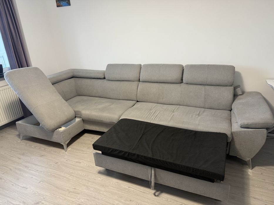 Canapea 4 locuri gri