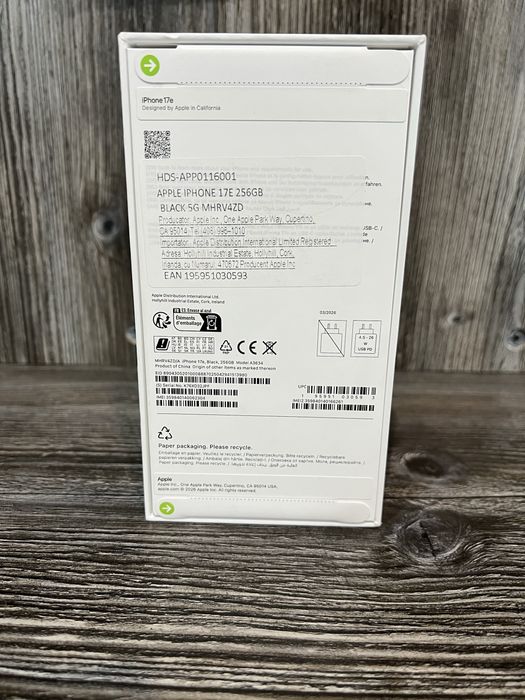iPhone 17E 256GB Black NOU SIGILAT 24 Luni Garantie