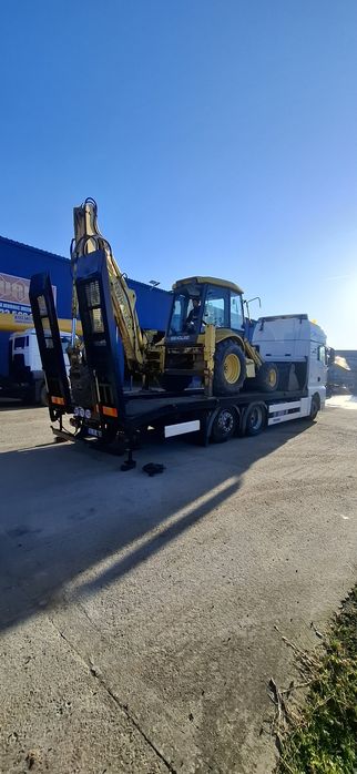 MAN TGX trailer/platforma transport utilaje