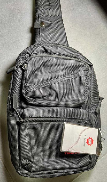 Geantă crossbody Tigernu T-B8050 - Unisex - Impermeabil - Negru