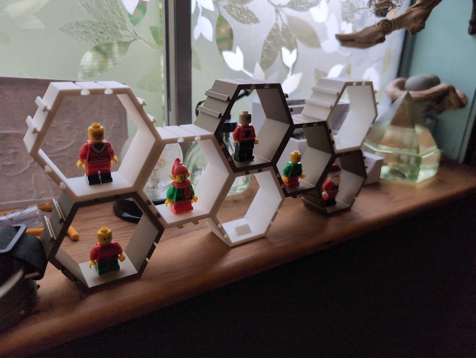 LEGO | Suport | Stand | Display modular colecție figurine pt. 5 buc.