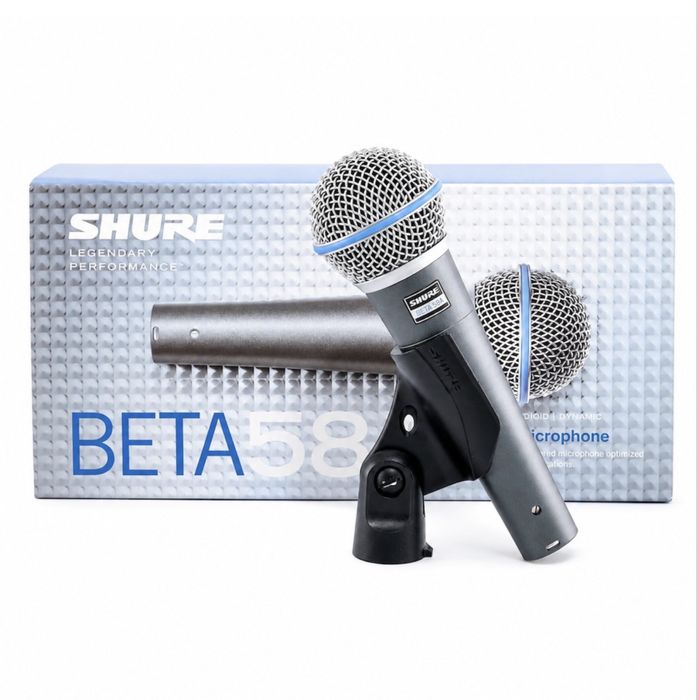 Microfon vocal profesional Shure Beta 58A,cu fir ideal pentru voce,karaoke,biserica,scoala