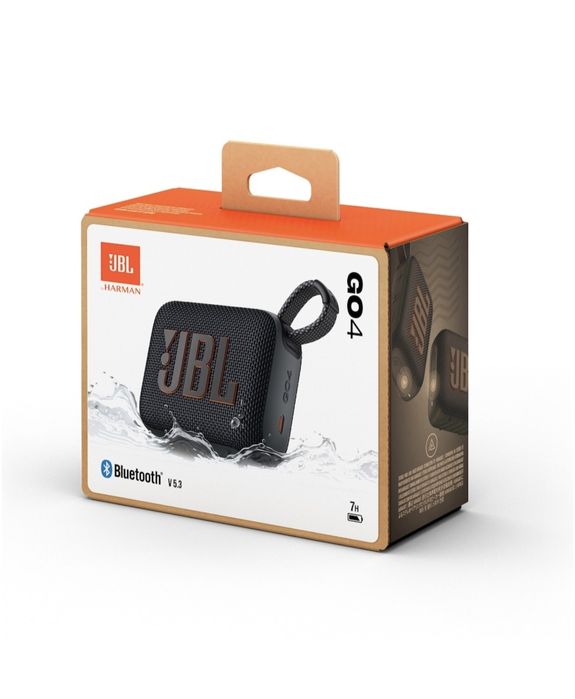 Преносима тонколона JBL Go 4, IP67, Bluetooth, Auracast, Черен