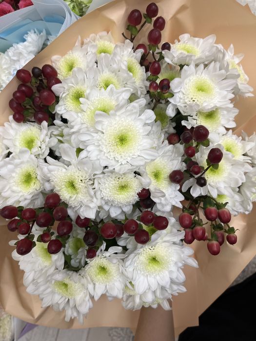 Букет цветов хризантема