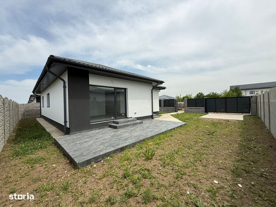Casa pe parter cu 4 camere , incalzire in pardoseala , teren 400 mp