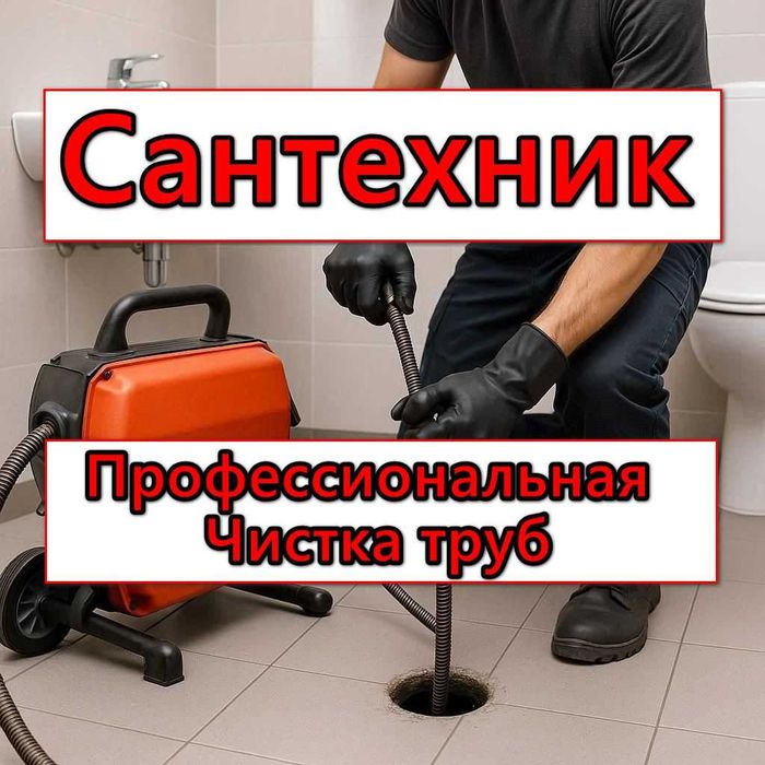 Сантехник прочистка канализации услуга крот аппарат.