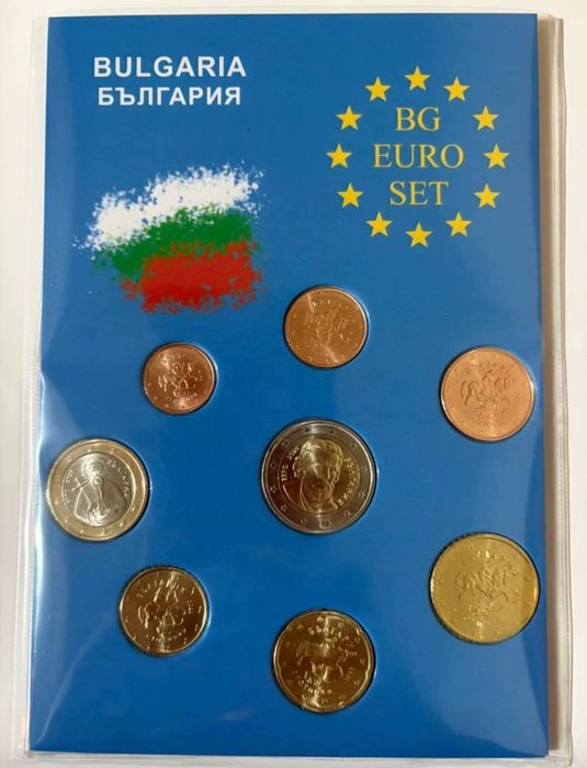 Сувенирна опаковка за български евромонети