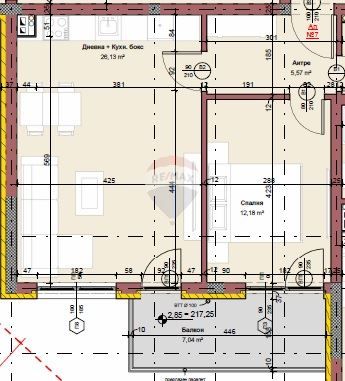 2-стаен в Варна-Виница