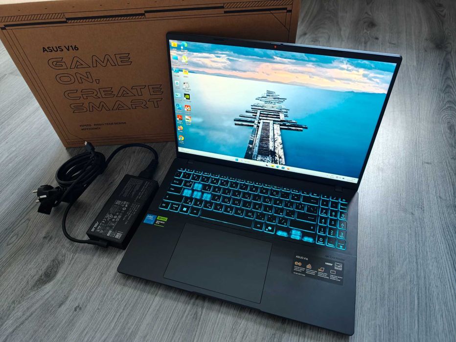 Като НОВ Asus Vivobook 16 V3607V / 16" 144Hz / Core 5 210H / RTX 4050 6GB / 16GB DDR5 / 1TB SSD + Гаранция