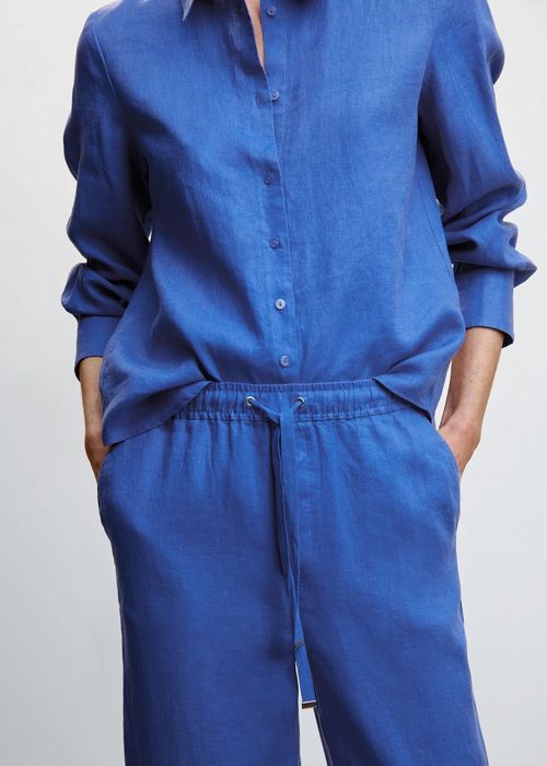 MANGO. Plus size. 100% лён. Женские брюки
