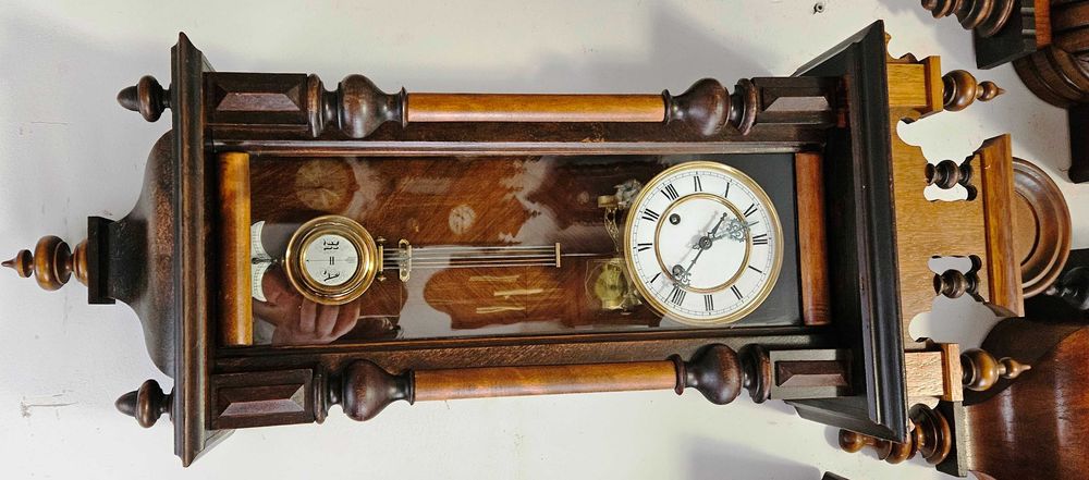 Ceas de perete cu pendula Werner Deponirt 1870