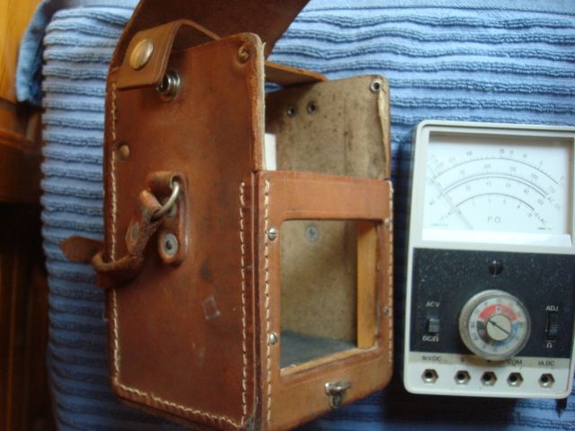 Стар колекционерски мултицет, мултиметър, омметър, волтметър, ампермет