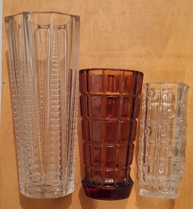 Стъклени  фруктиери, вази, йенски съдове, кани, купи