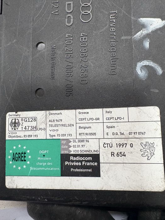 Audi a6 c5 Комфорт Модул