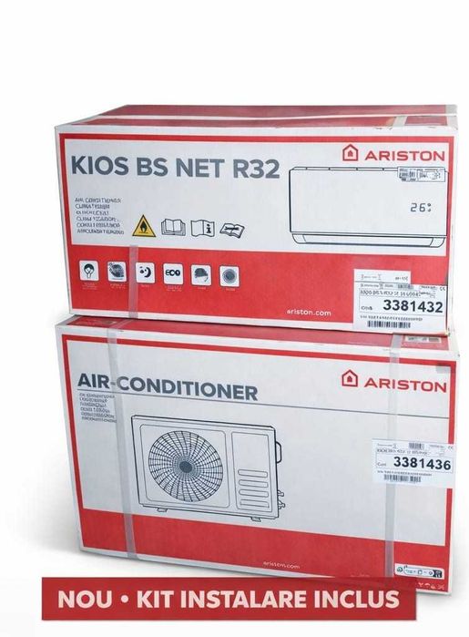 Aer condiționat Ariston KIOS BS NET R32 nou + kit instalare Crevedia