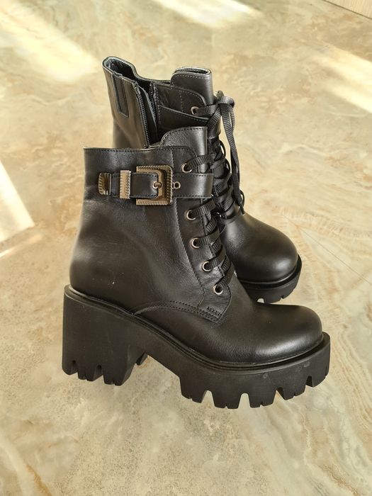 Продам новые кожаные ботинки