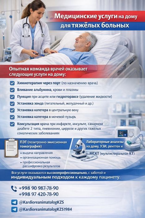 Консултация кардиолога и реаниматолога на дом