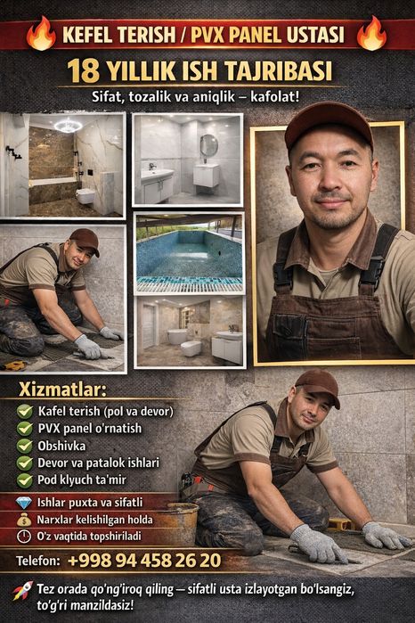 KAFEL TERISH /PVX Panel ustasi