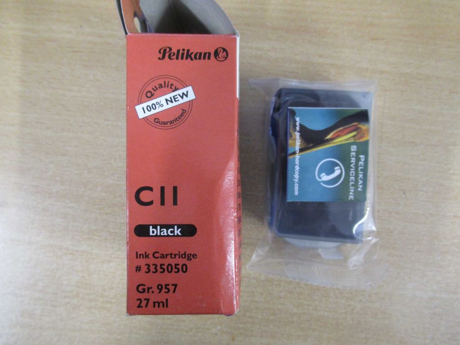 Cartuș negru sigilat Pelikan C11 27ml pt Canon BjC 6000, Pixma iP 4000