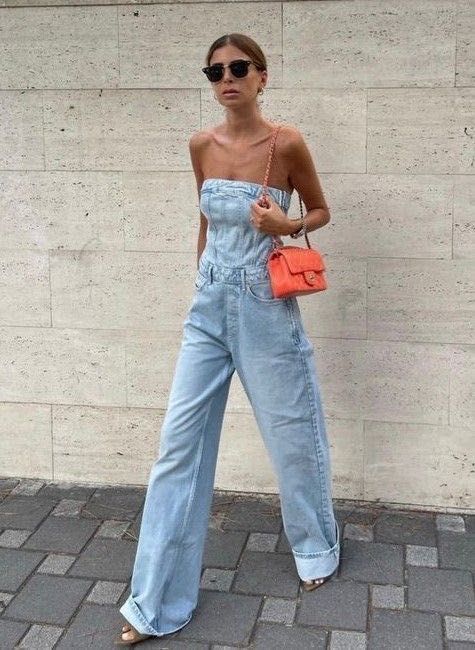 Denim гащеризон Зара