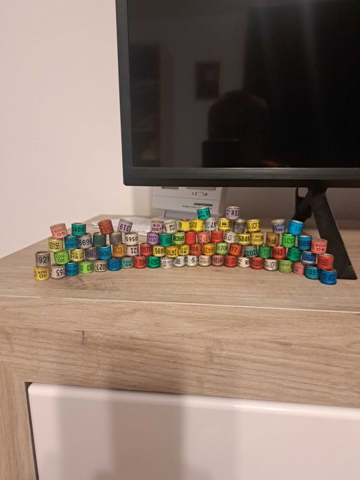 Inele porumbei diverse , din tabla si din plastic