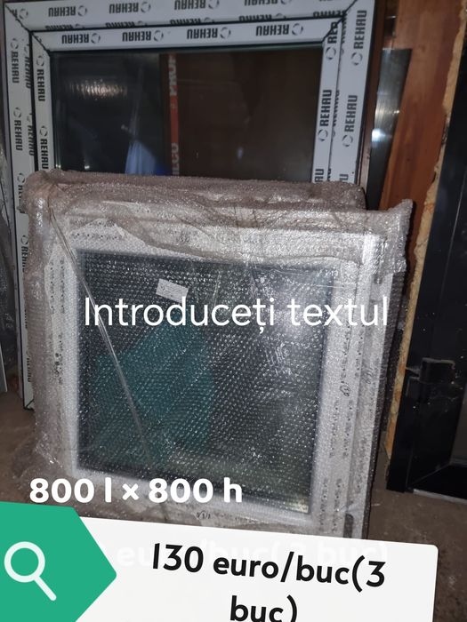 Tâmplărie PVC cu geam termopan