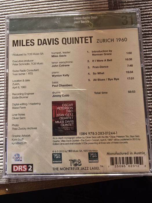 CD диск за феновете на Майлс Дейвис / Miles Davis/