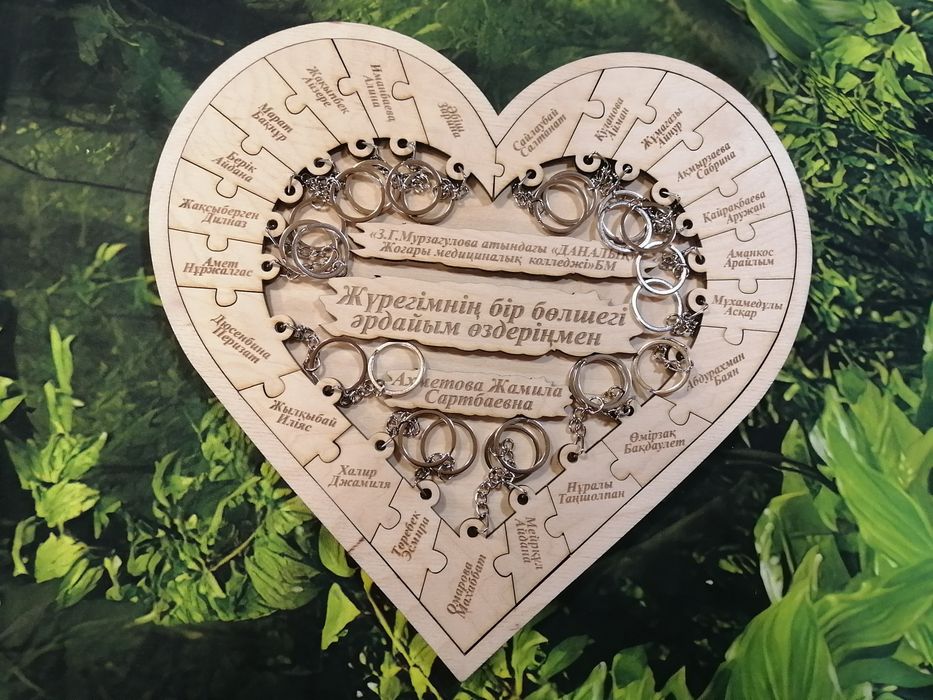 Сердце-брелочки выпускникам