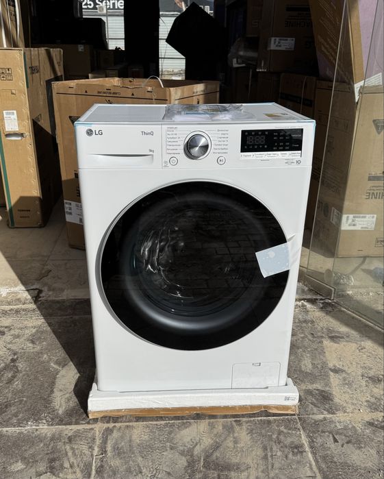 Стиральная машина LG 9 кг F2V7FS1W AIDD Inverter Steam TurboWash Wi-fi