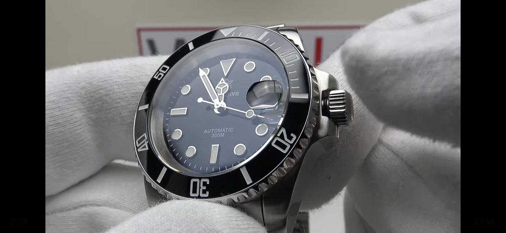 Механичен часовник за гмуркане Steeldive, 300m