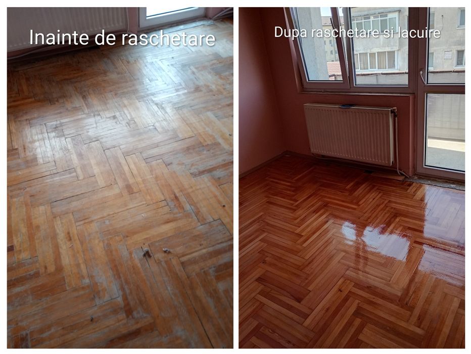 Raschetat slefuit chituit lacuit parchet /fara praf
