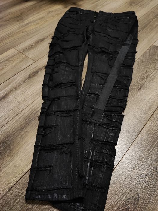 Rick Owens DrkShdw  -  Destroyed Detroit Cut Denim