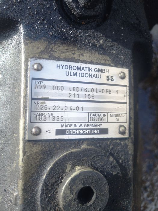 hidromotor / pompă hidraulică / motor hidraulic excavator